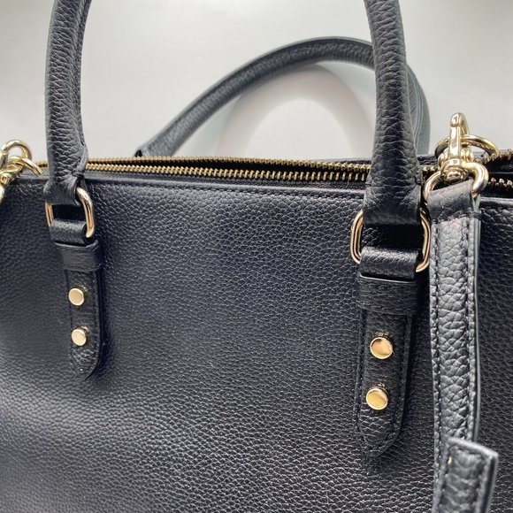 Kate Spade Black Pebbled Mulberry Street Lise Satchel & Crossbody Bag - Picture 5 of 16